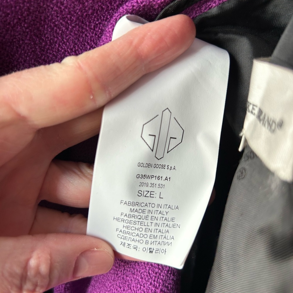 Golden Goose Deluxe Brand purple distressed blazer jacket SOLD AS IS - Picture 6 of 10